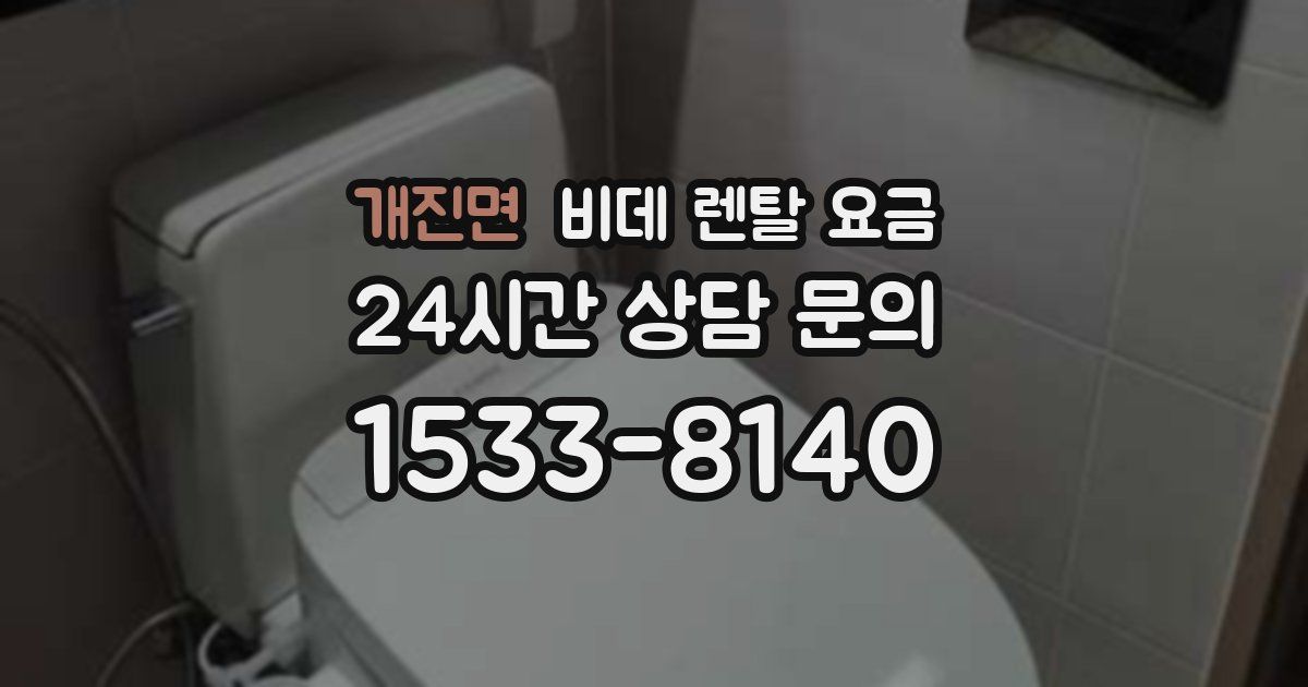개진면 비데 렌탈 요금