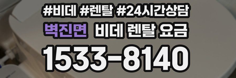 벽진면 비데 렌탈 요금