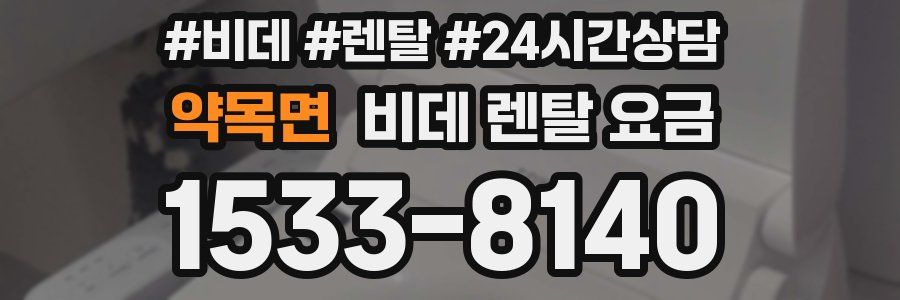 약목면 비데 렌탈 요금