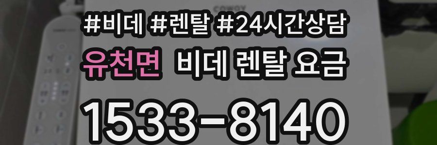 유천면 비데 렌탈 요금