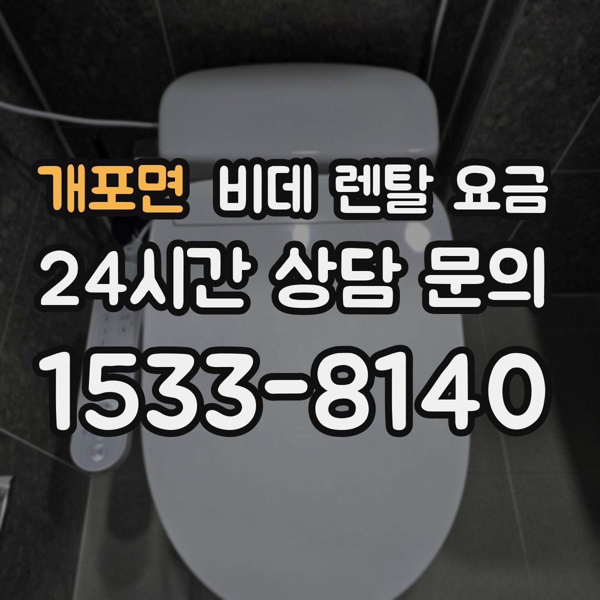 개포면 비데 렌탈 요금