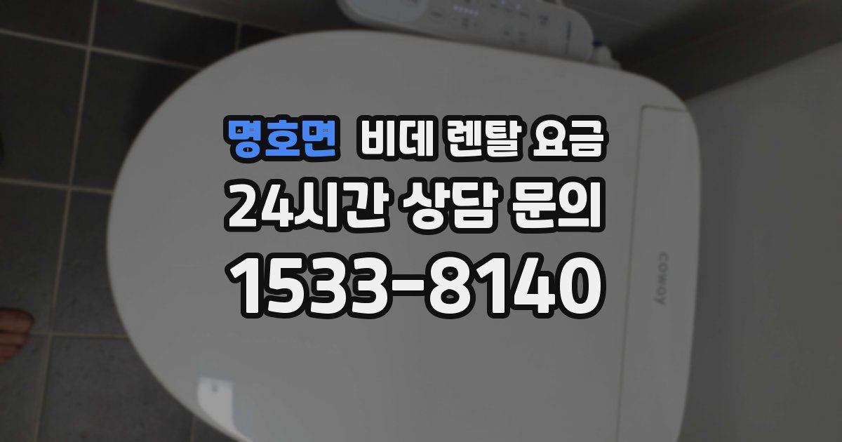 명호면 비데 렌탈 요금
