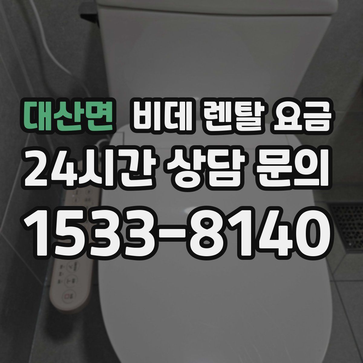 대산면 비데 렌탈 요금