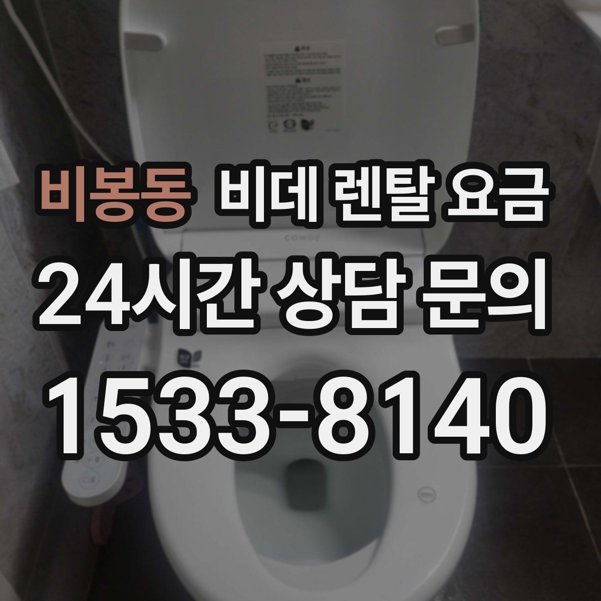 비봉동 비데 렌탈 요금