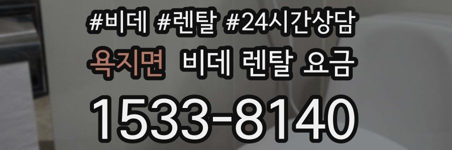 욕지면 비데 렌탈 요금