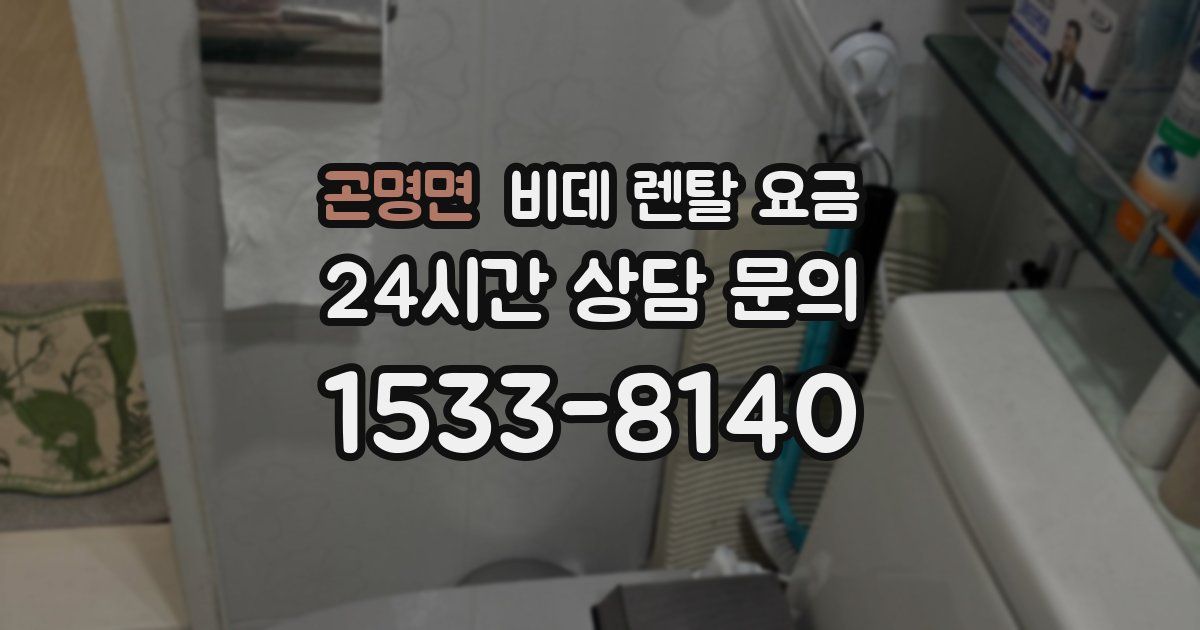 곤명면 비데 렌탈 요금