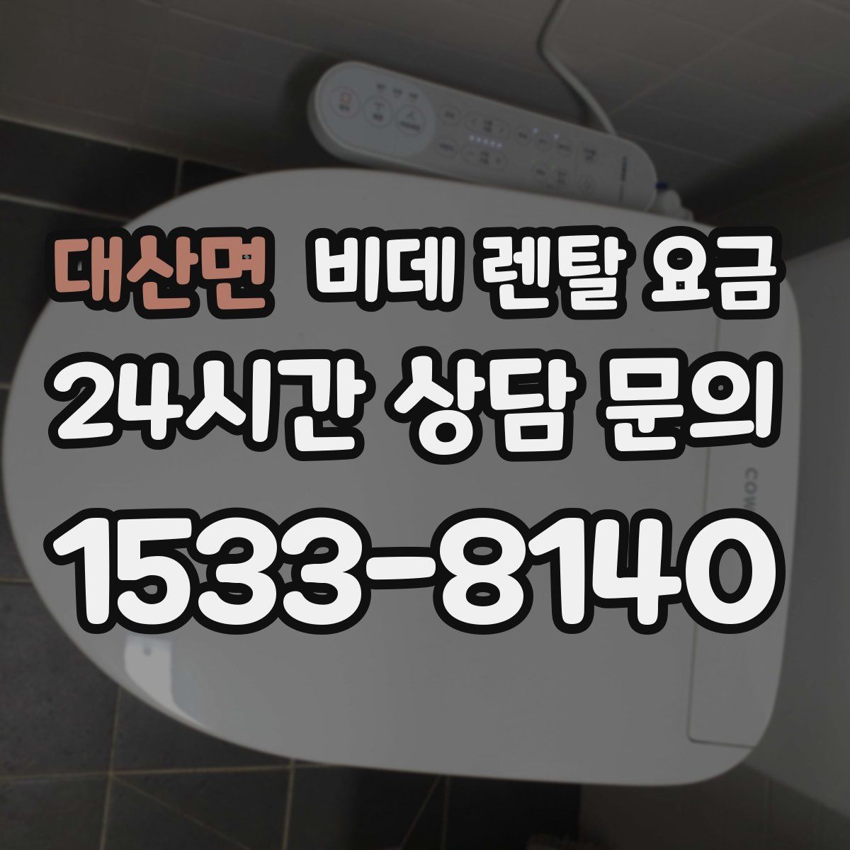 대산면 비데 렌탈 요금