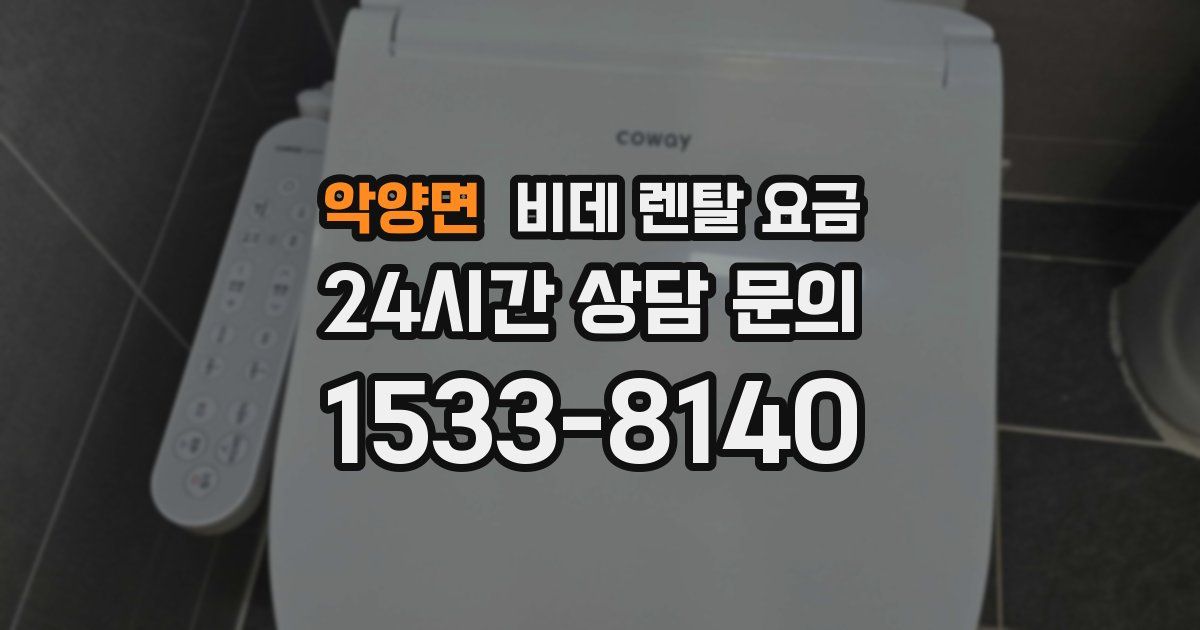 악양면 비데 렌탈 요금