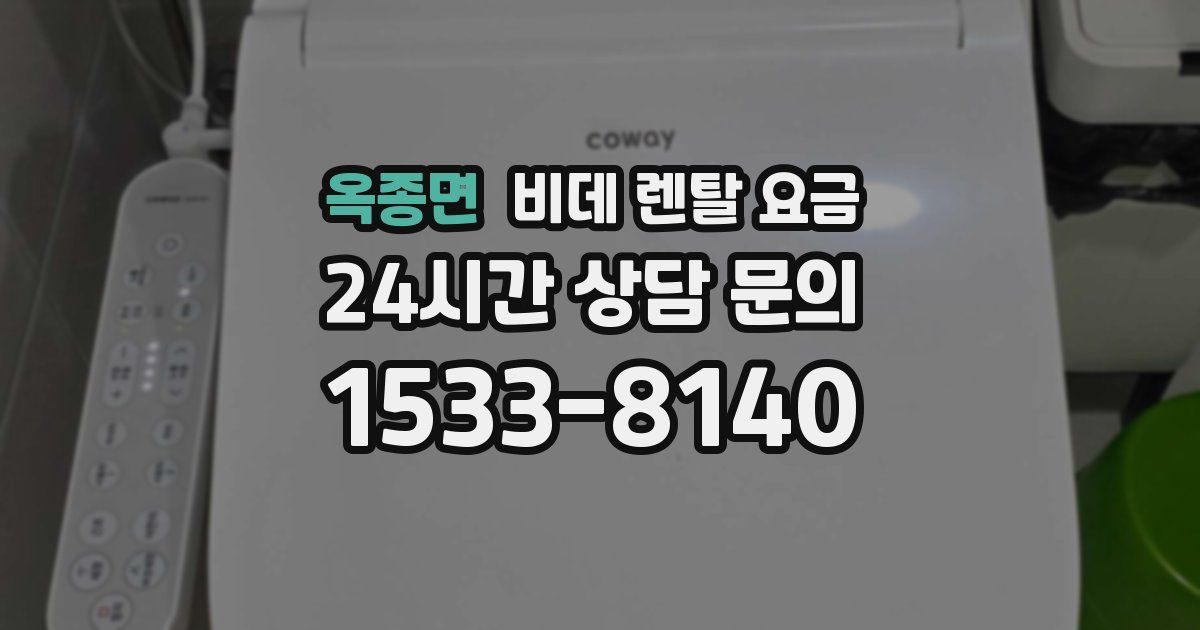 옥종면 비데 렌탈 요금