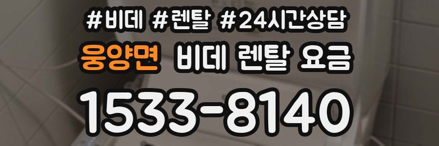 웅양면 비데 렌탈 요금
