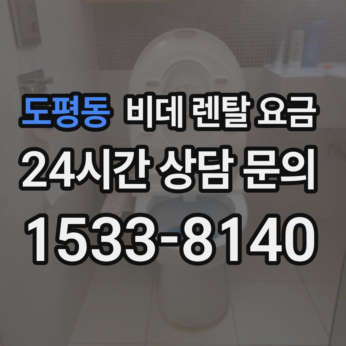 도평동 비데 렌탈 요금