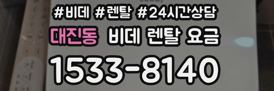대진동 비데 렌탈 요금