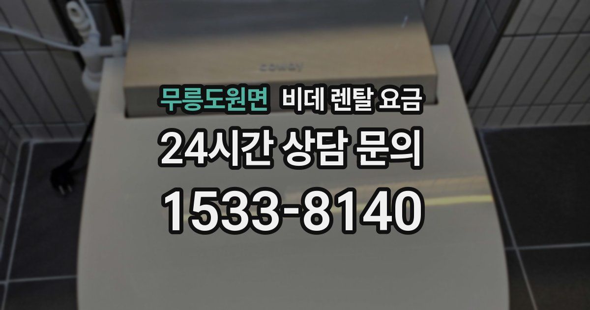 무릉도원면 비데 렌탈 요금