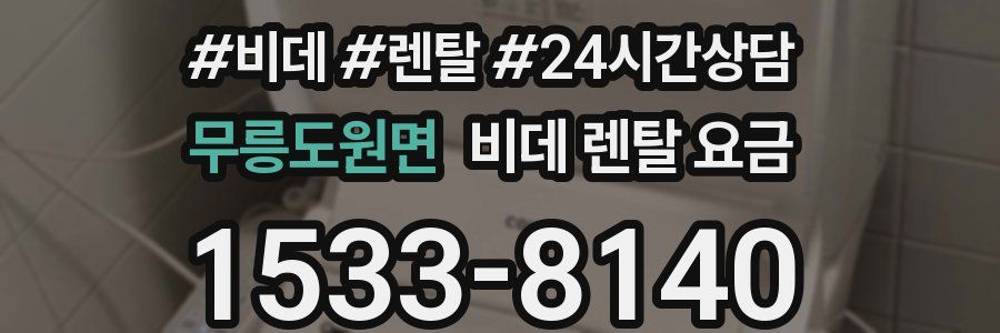 무릉도원면 비데 렌탈 요금