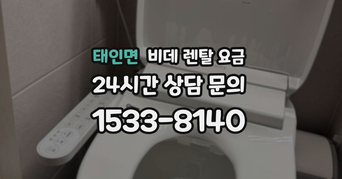 태인면 비데 렌탈 요금