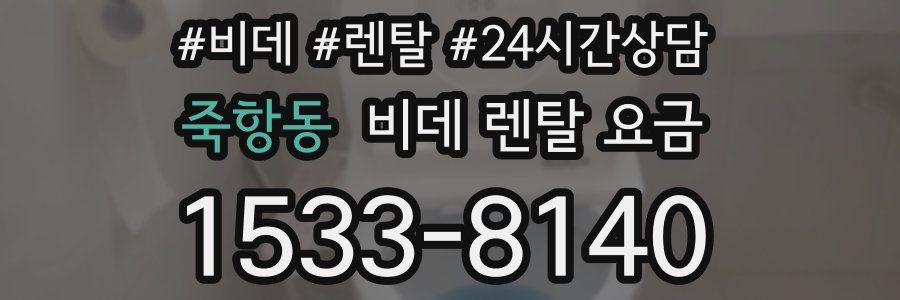 죽항동 비데 렌탈 요금