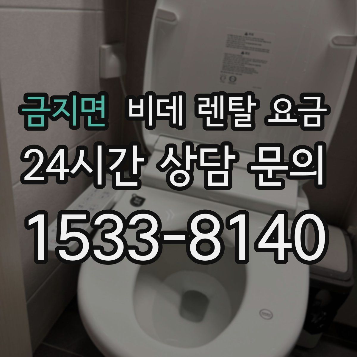 금지면 비데 렌탈 요금