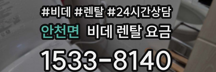 안천면 비데 렌탈 요금