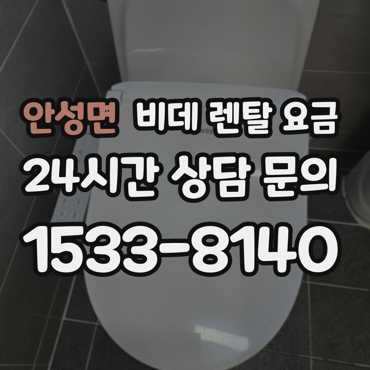 안성면 비데 렌탈 요금