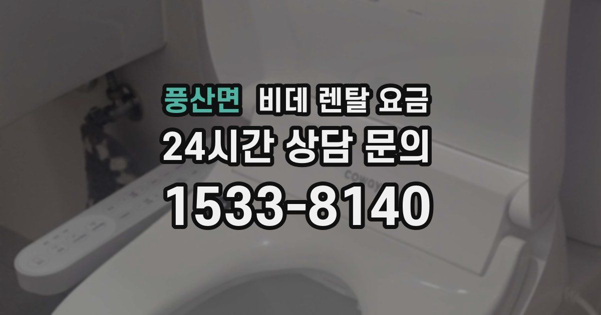 풍산면 비데 렌탈 요금