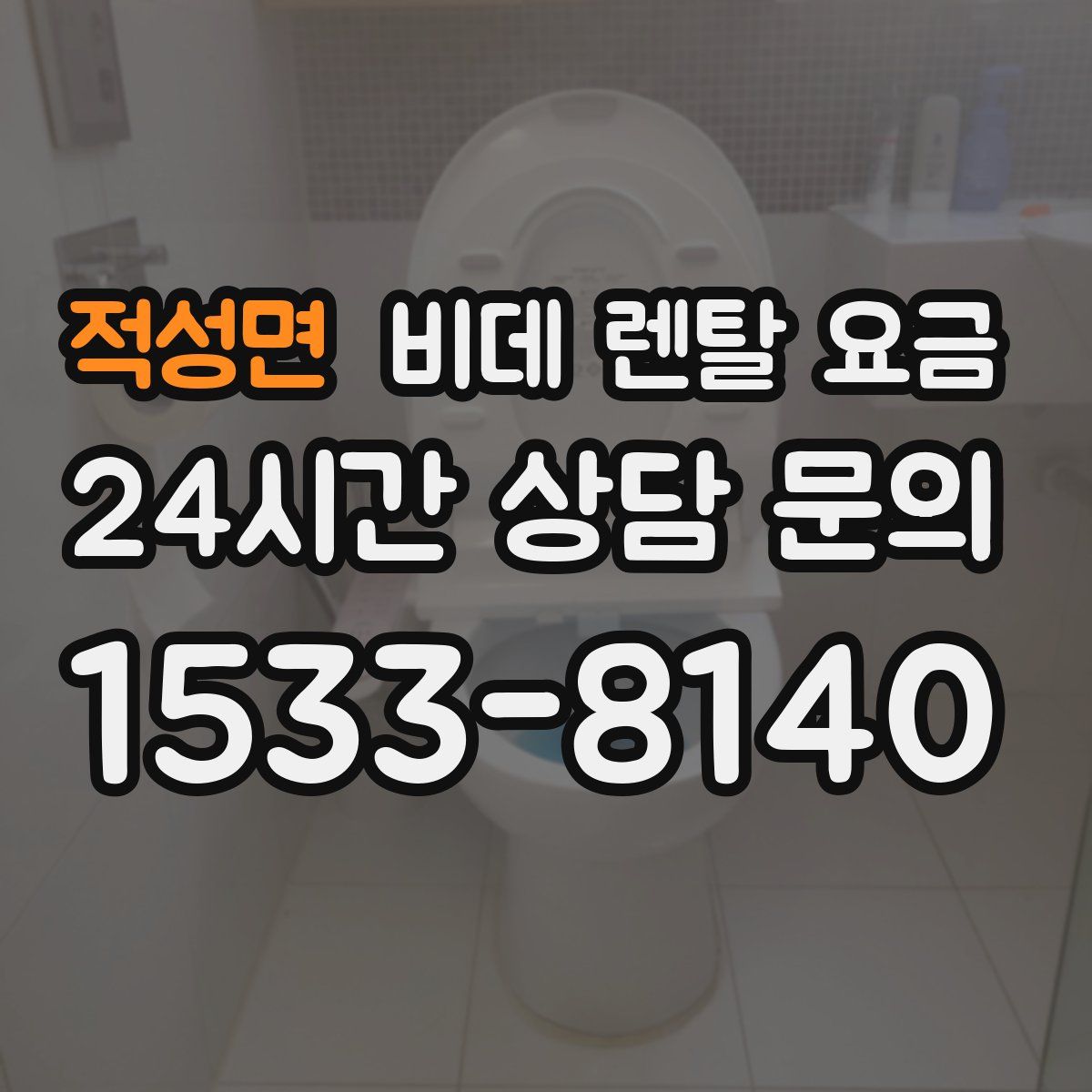적성면 비데 렌탈 요금