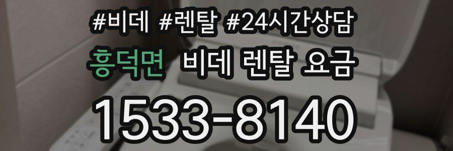 흥덕면 비데 렌탈 요금