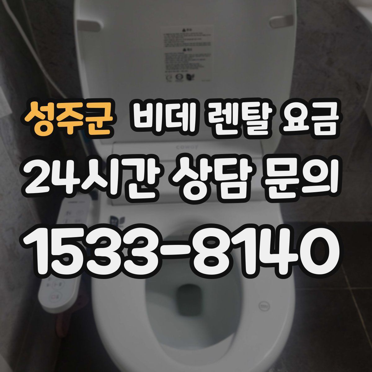 성주군 비데 렌탈 요금