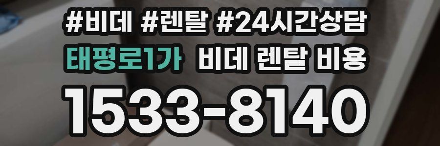 태평로1가 비데 렌탈 비용