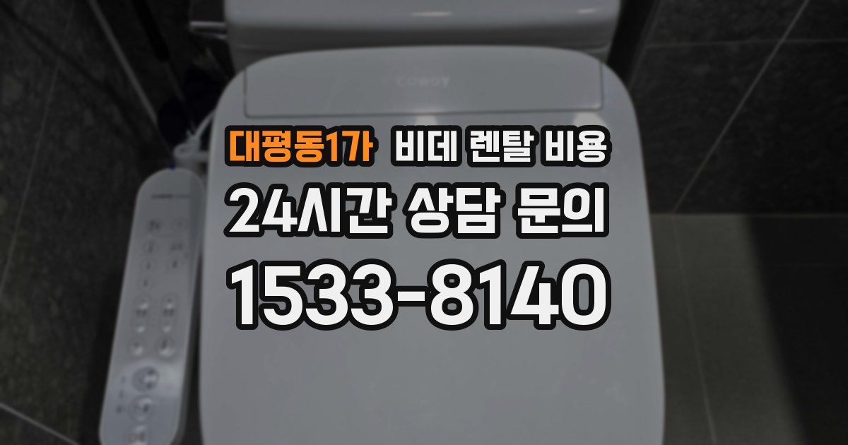대평동1가 비데 렌탈 비용