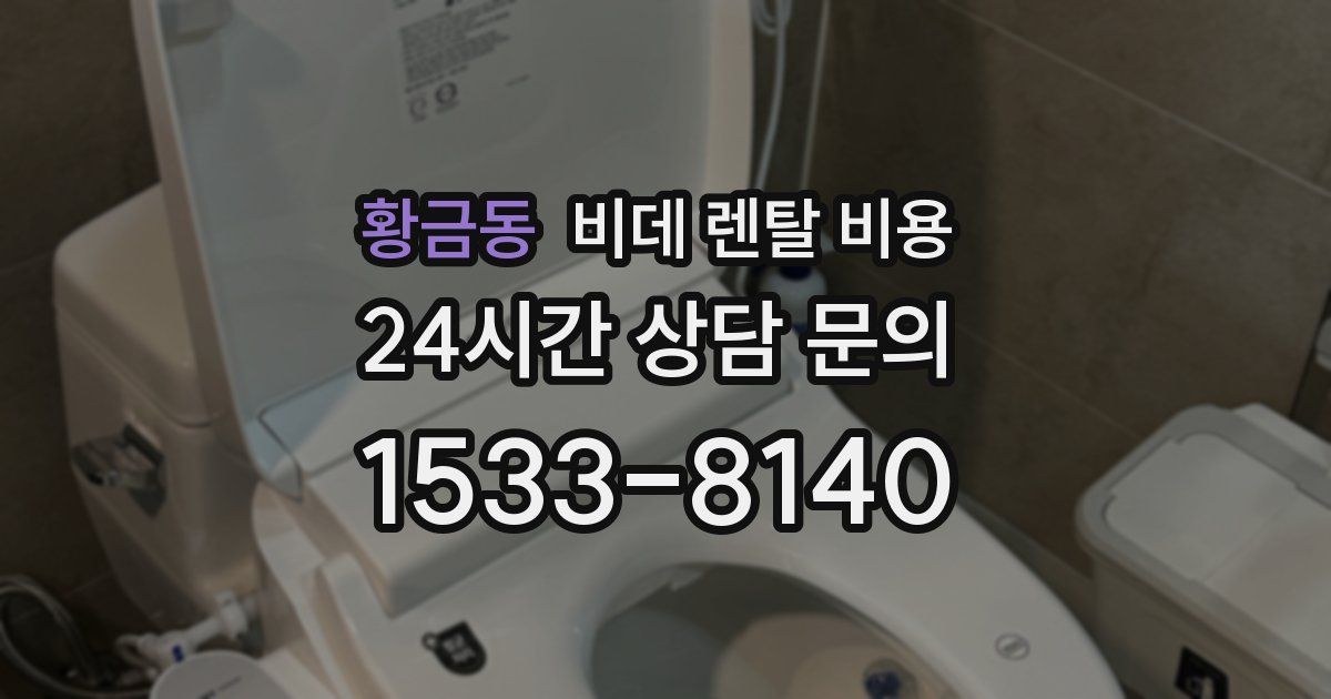 황금동 비데 렌탈 비용