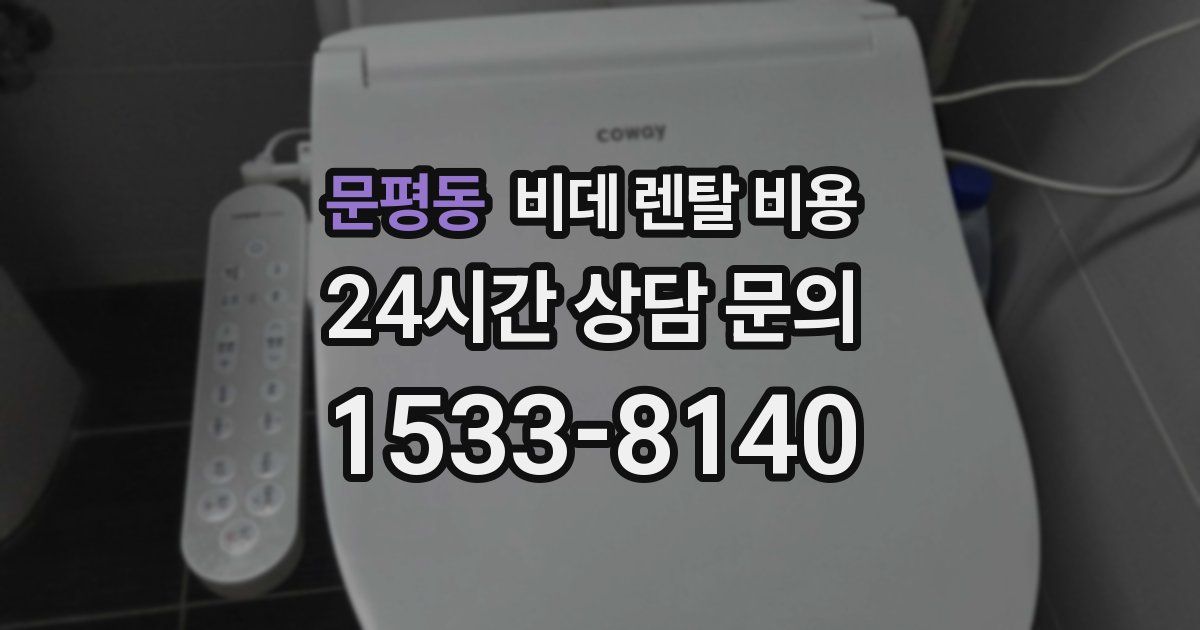 문평동 비데 렌탈 비용