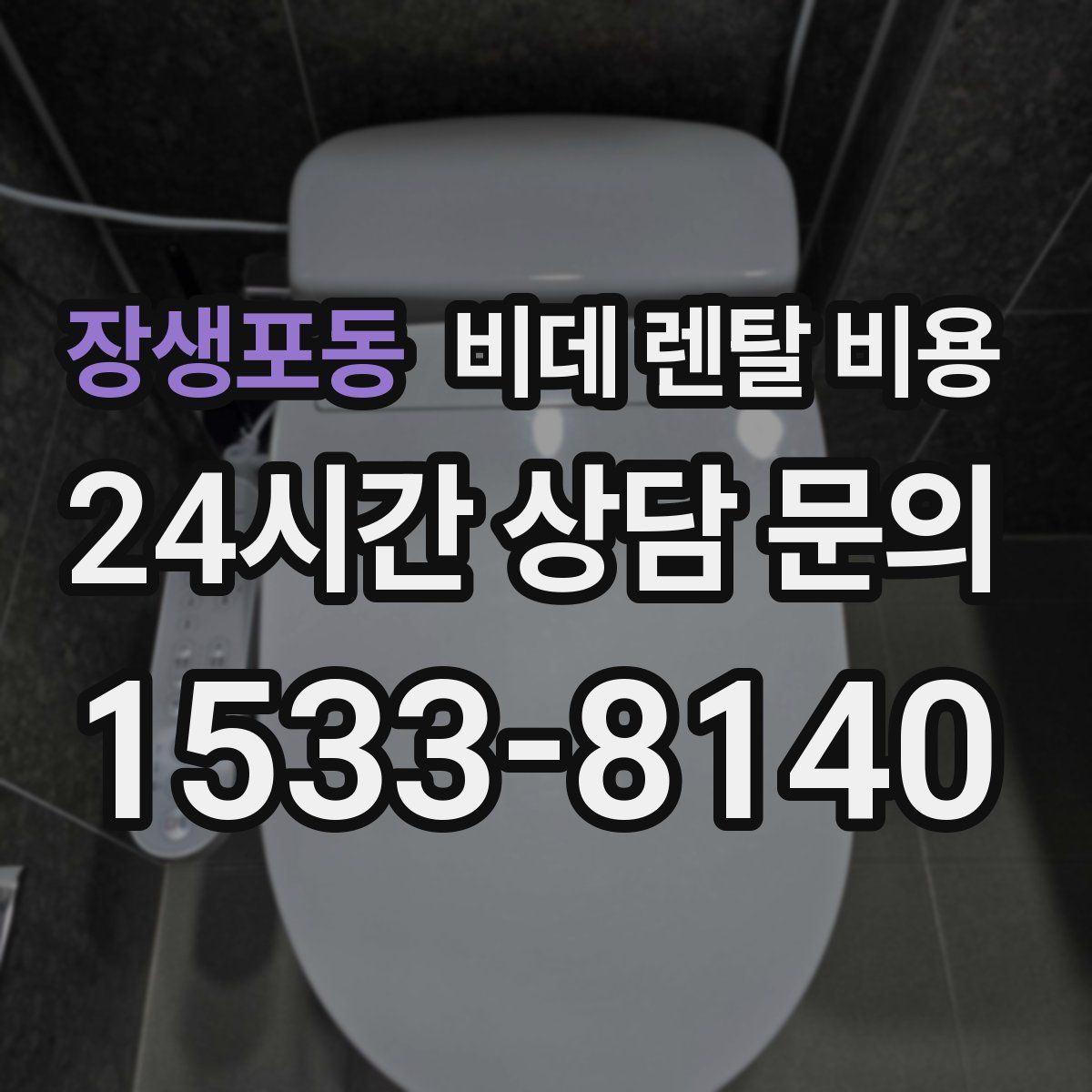 장생포동 비데 렌탈 비용