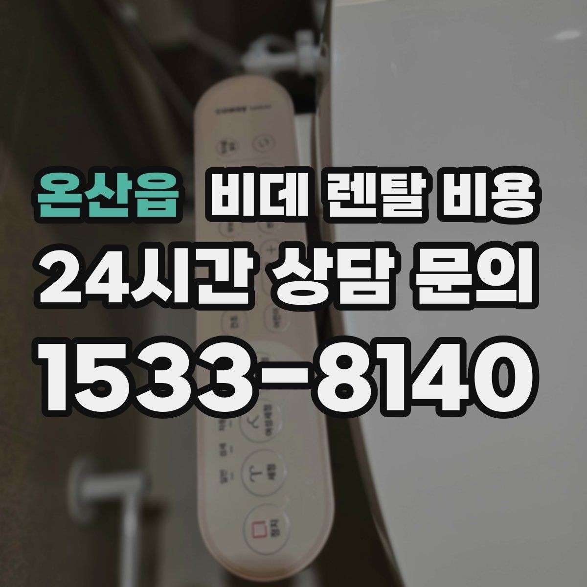 온산읍 비데 렌탈 비용 정수 방식과 기능 차이로 달라지는 금액