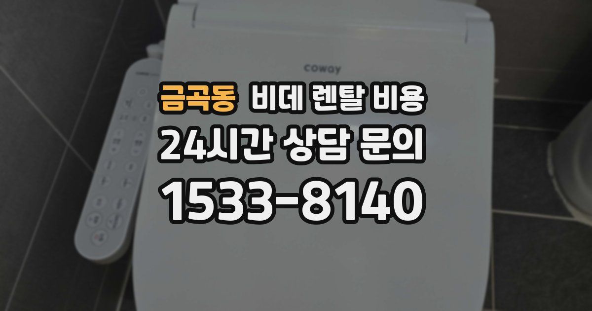 금곡동 비데 렌탈 비용