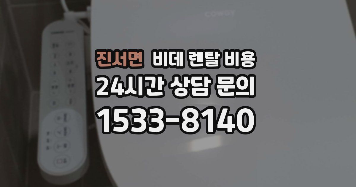 진서면 비데 렌탈 비용