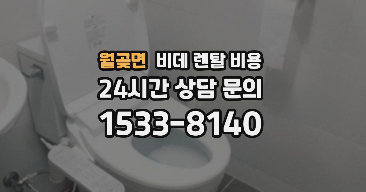 월곶면 비데 렌탈 비용
