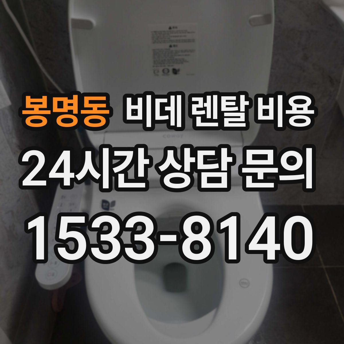 봉명동 비데 렌탈 비용