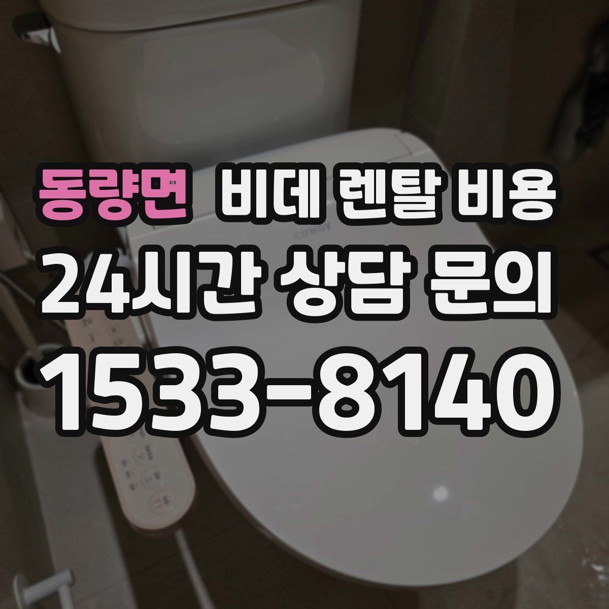 동량면 비데 렌탈 비용 지역 설치 일정이 중요한 경우 체크할 점