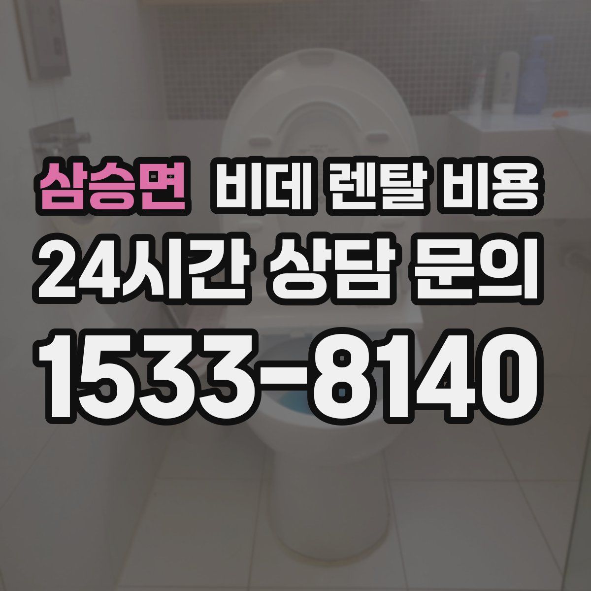 삼승면 비데 렌탈 비용