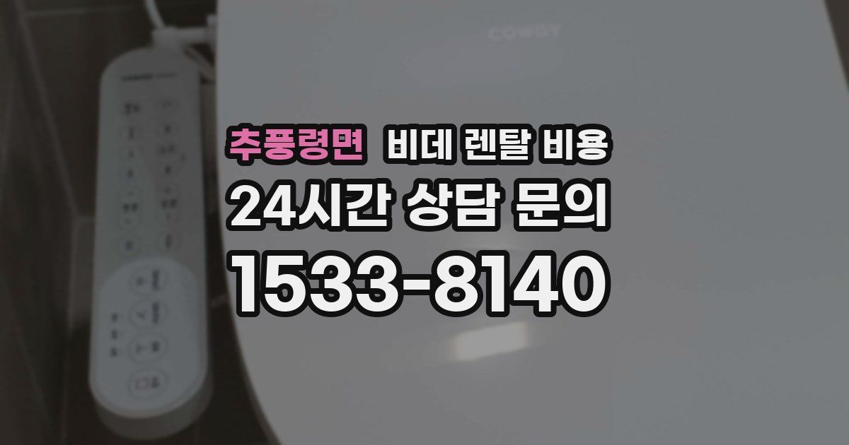 추풍령면 비데 렌탈 비용