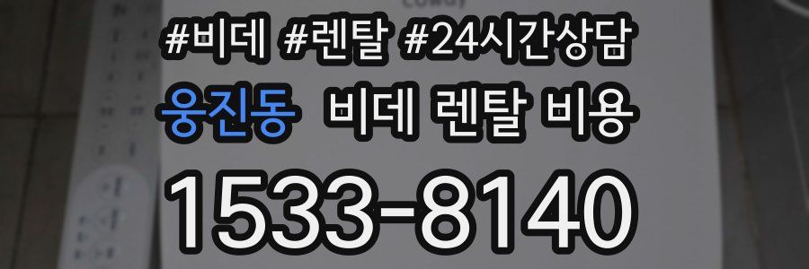 웅진동 비데 렌탈 비용