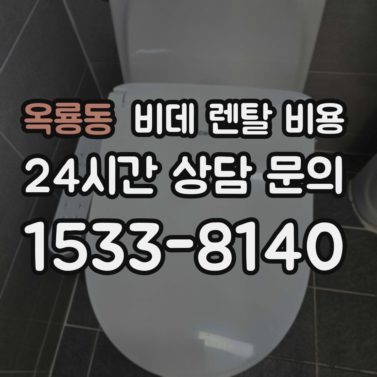 옥룡동 비데 렌탈 비용