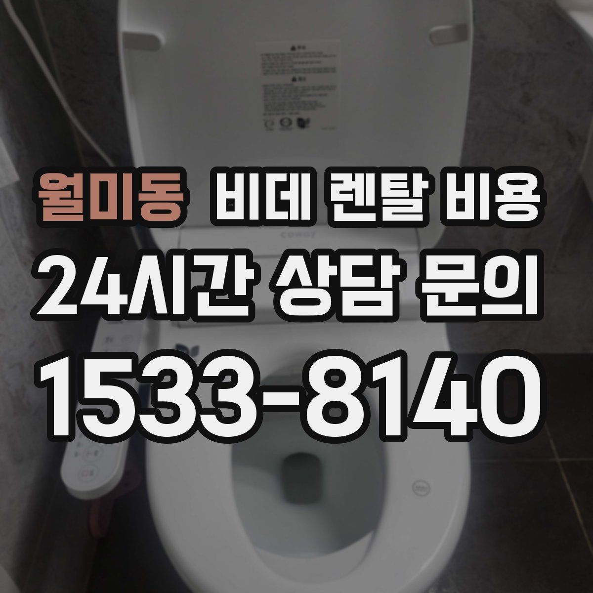 월미동 비데 렌탈 비용