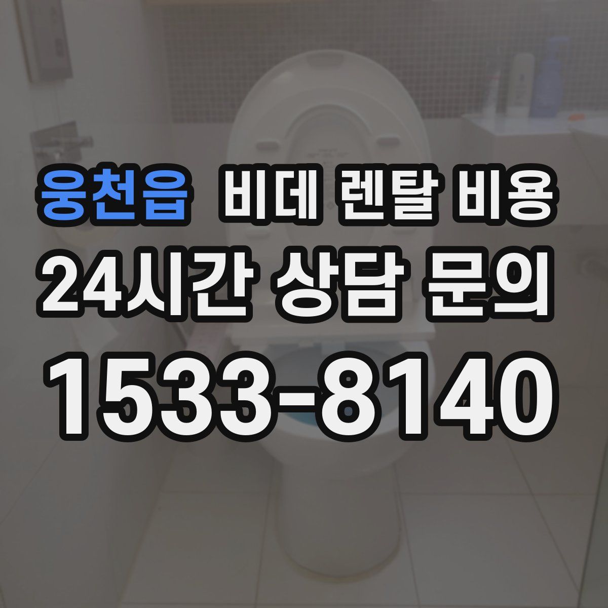웅천읍 비데 렌탈 비용