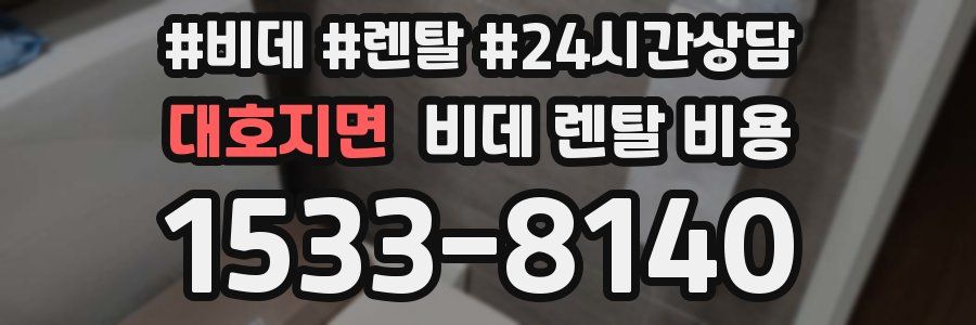 대호지면 비데 렌탈 비용