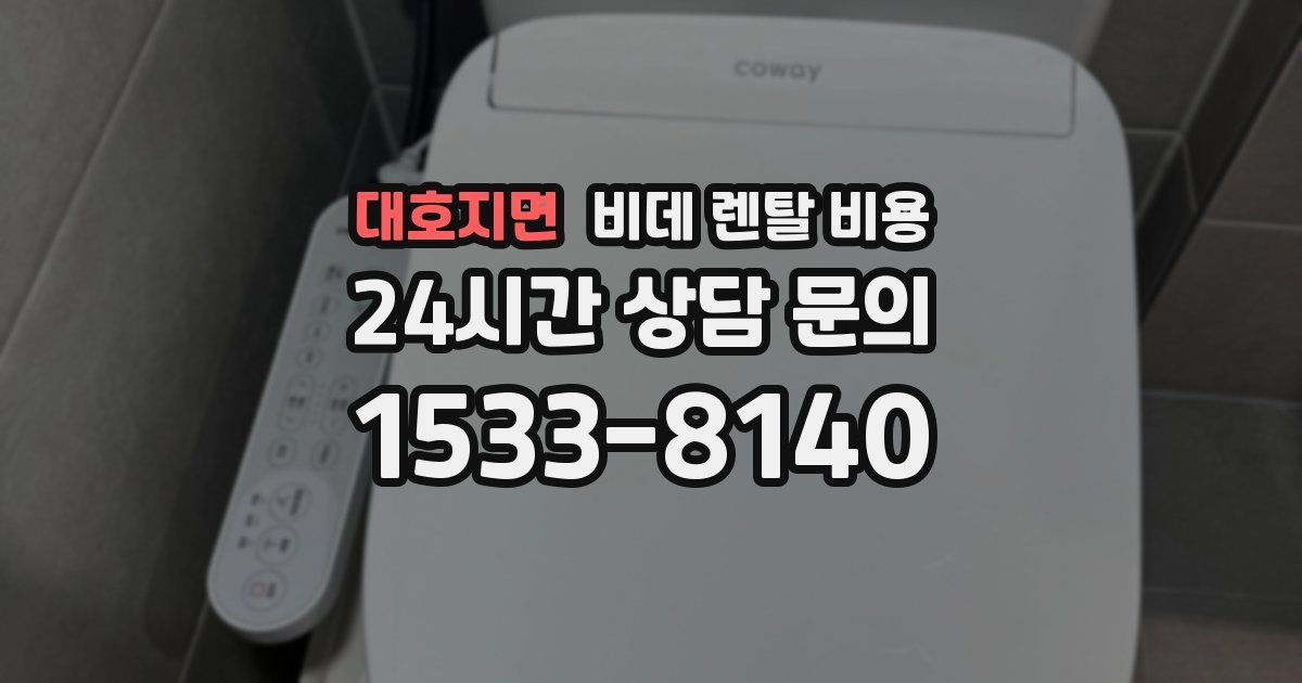 대호지면 비데 렌탈 비용