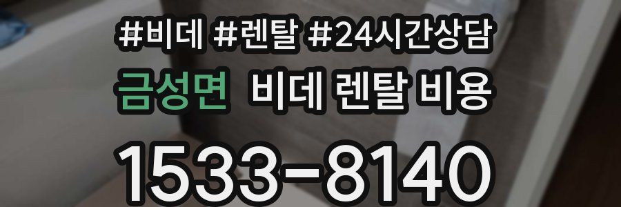 금성면 비데 렌탈 비용