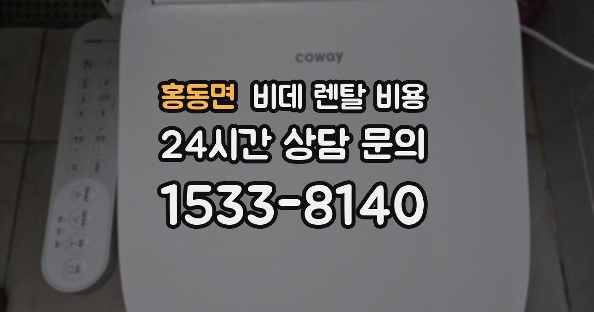 홍동면 비데 렌탈 비용