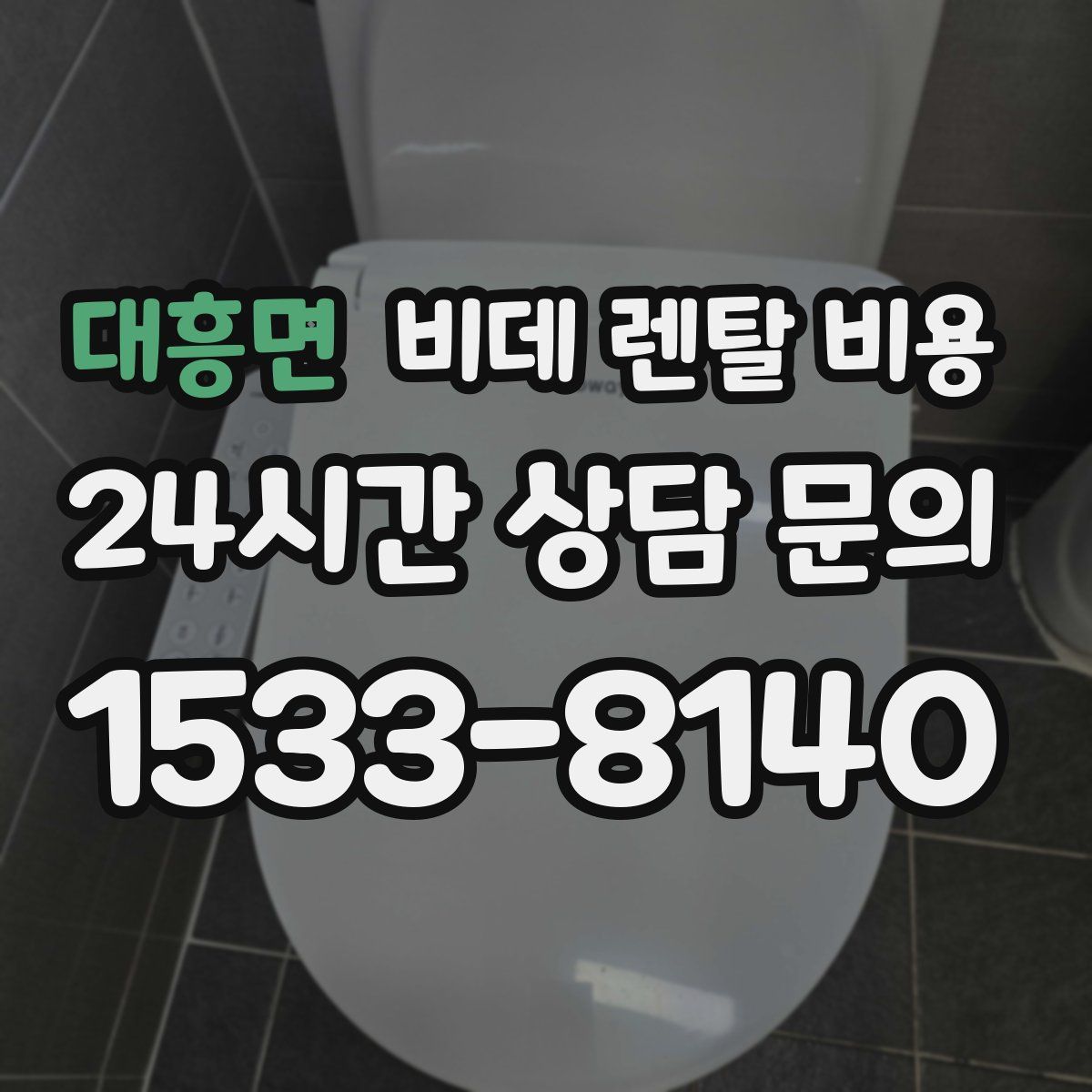 대흥면 비데 렌탈 비용