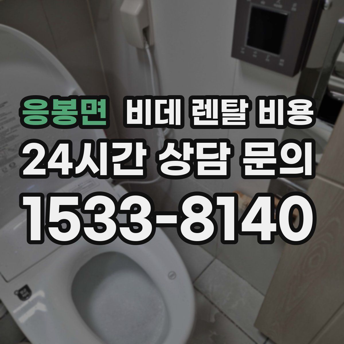 응봉면 비데 렌탈 비용